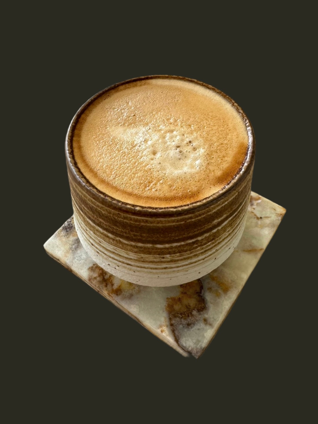 Lamina – Green/Brown Onyx Coaster Set