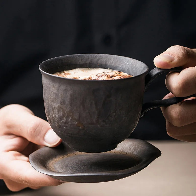 TSUKI – Handmade Ceramic Mug with Tray