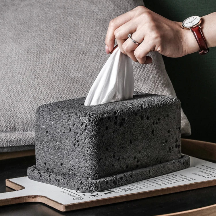 CIMENTO — Handmade Cement Tissue Box