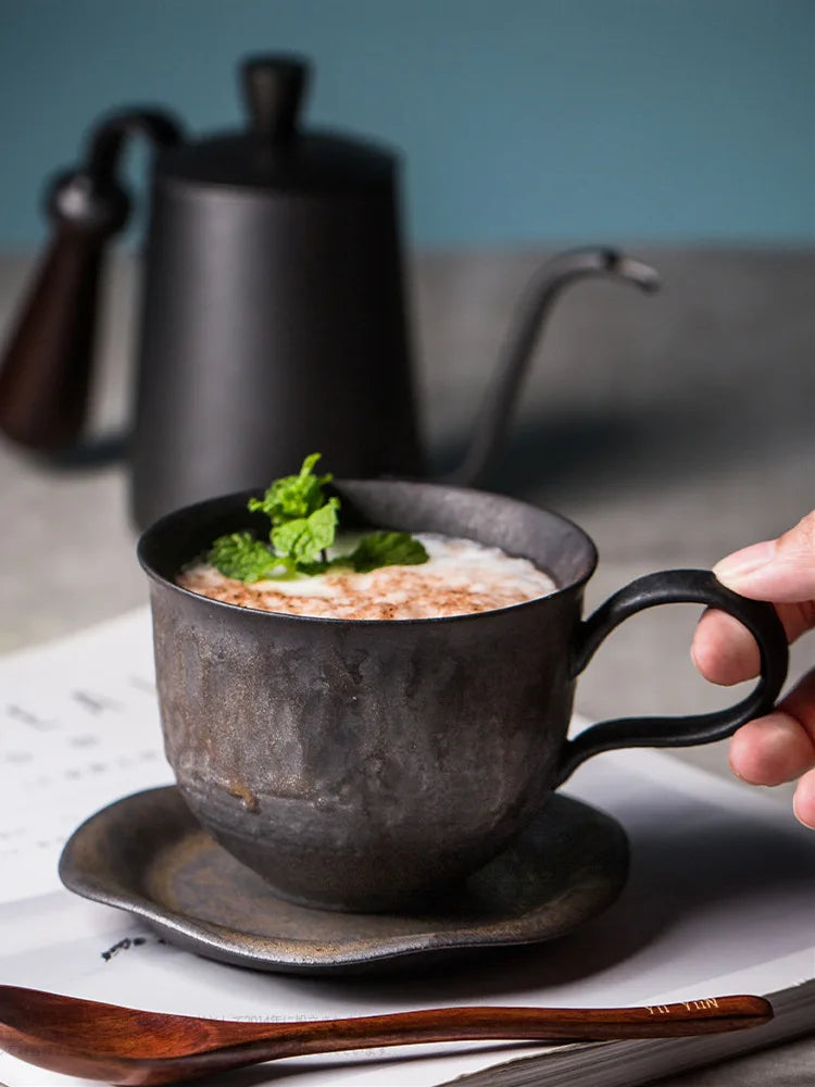 TSUKI – Handmade Ceramic Mug with Tray