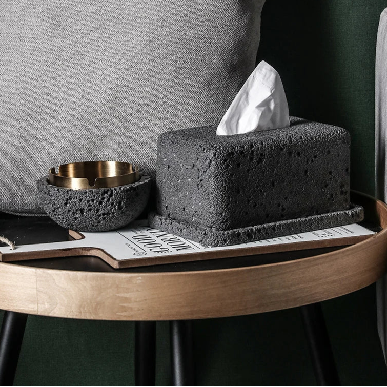 CIMENTO — Handmade Cement Tissue Box