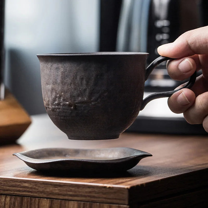 TSUKI – Handmade Ceramic Mug with Tray