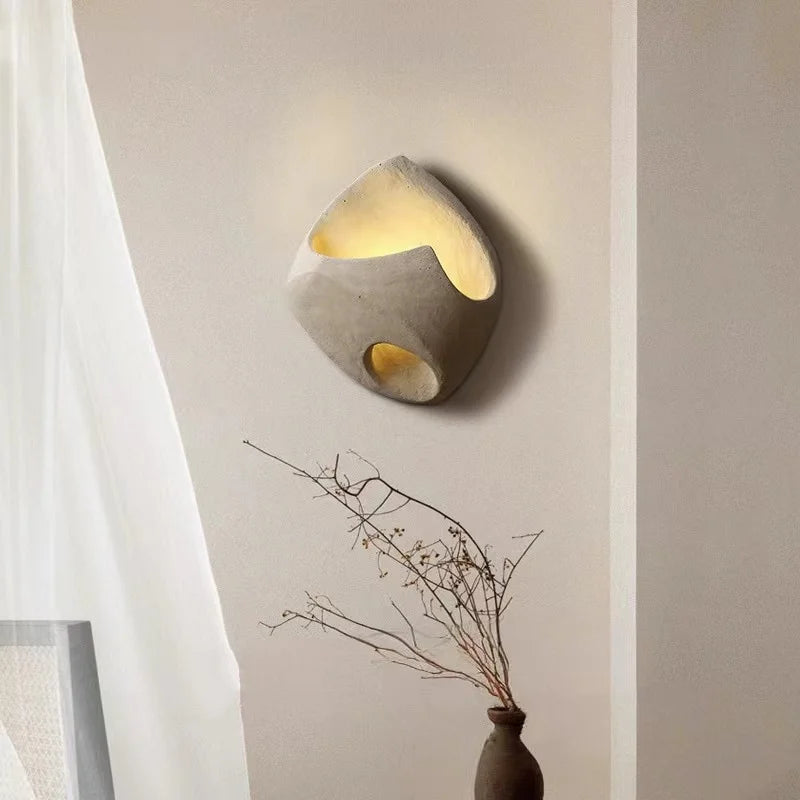 LITHA – Sculptural Stone Effect Wall Lamp