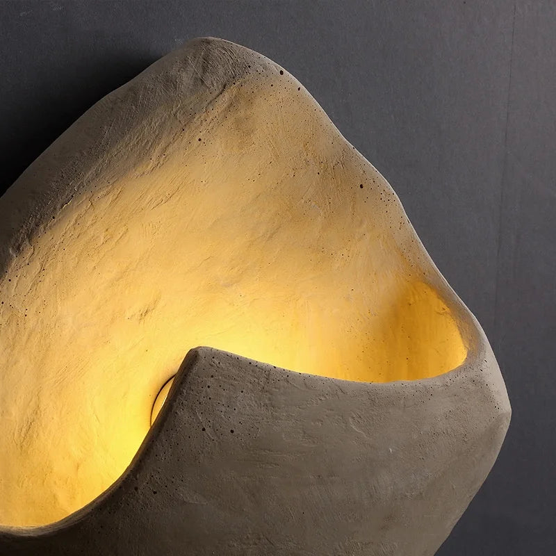 LITHA – Sculptural Stone Effect Wall Lamp