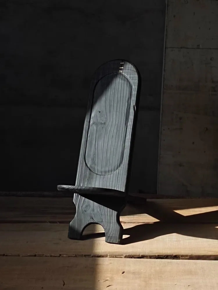KUBA — Hand-Carved African Accent Chair