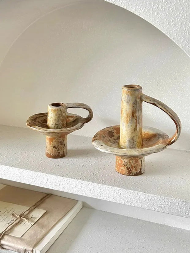 VELORA – Handmade Ceramic Candle Holder