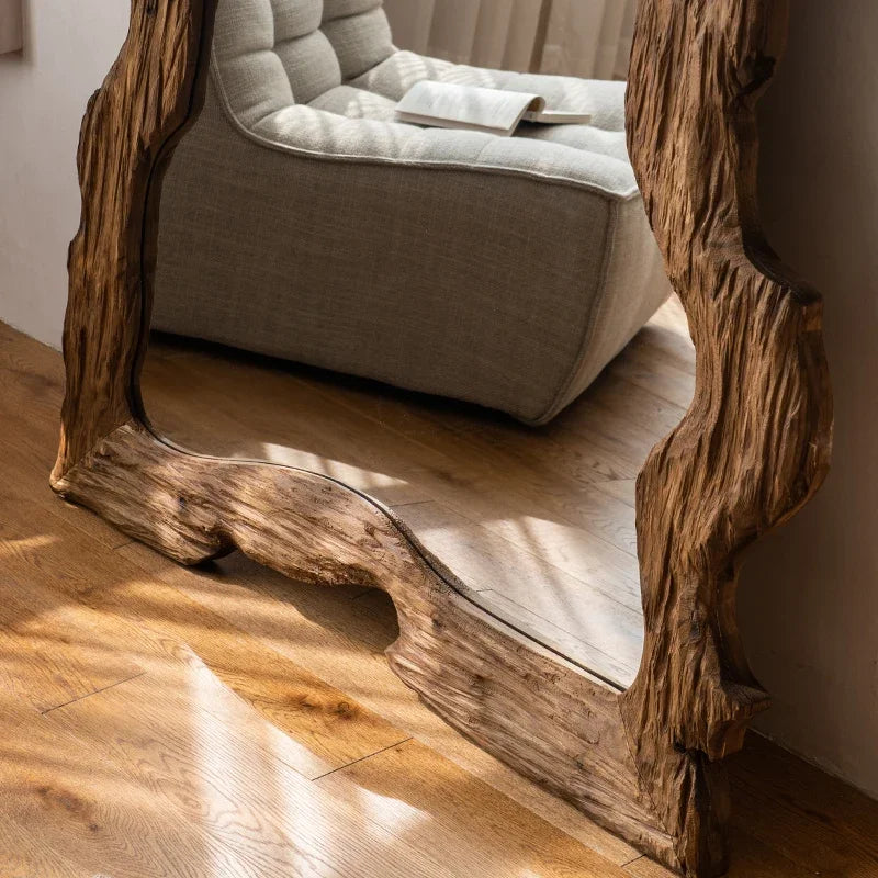 REFLET — Wabi Sabi Wood Mirror