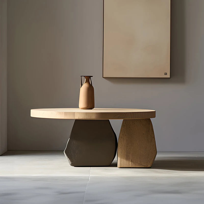 LUNE — Sculptural Round Side Table