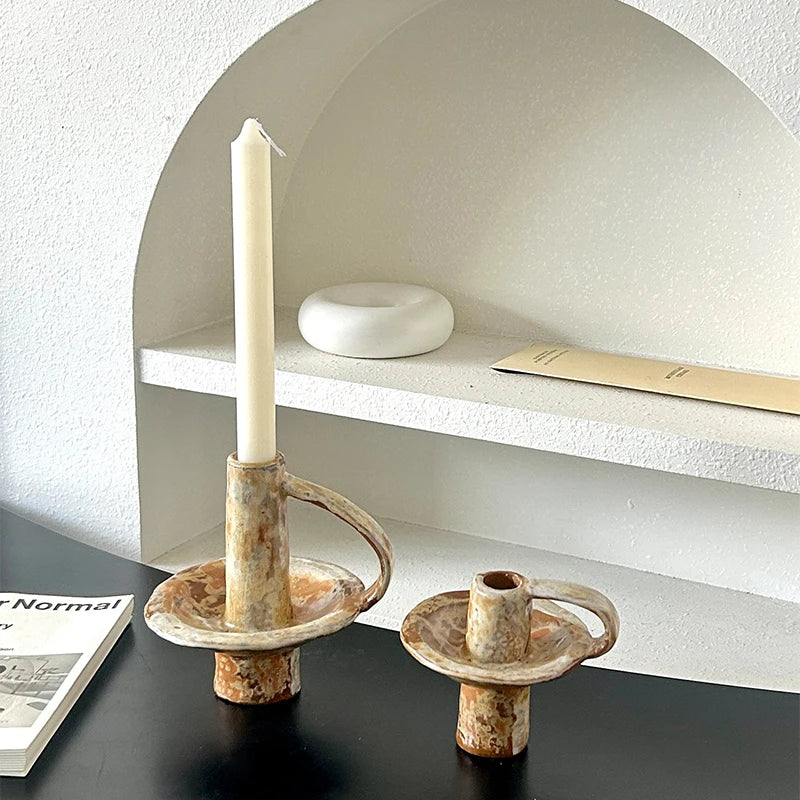 VELORA – Handmade Ceramic Candle Holder