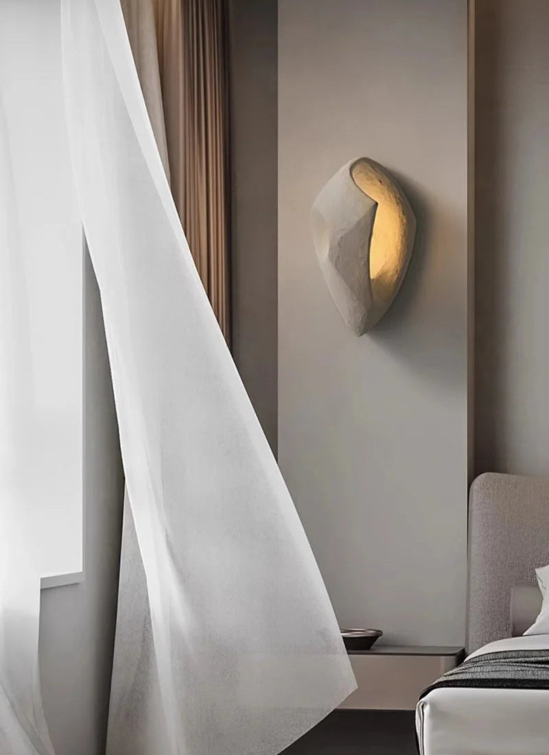 LITHA – Sculptural Stone Effect Wall Lamp