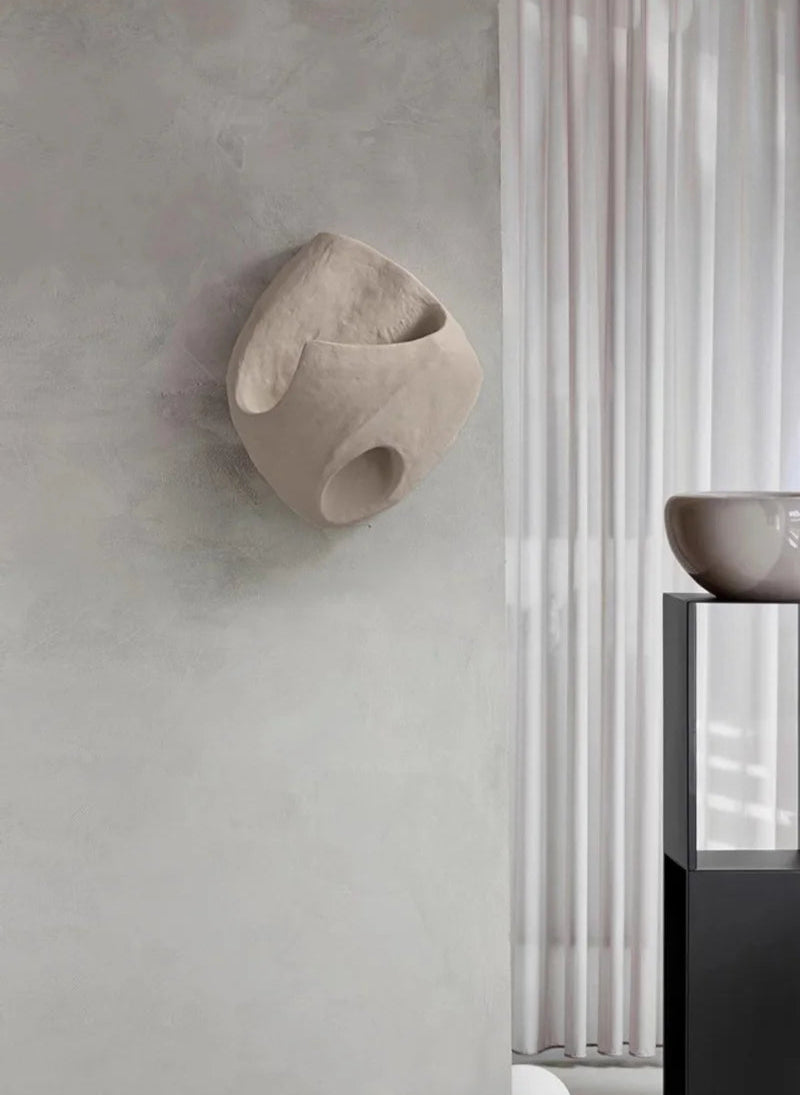 LITHA – Sculptural Stone Effect Wall Lamp