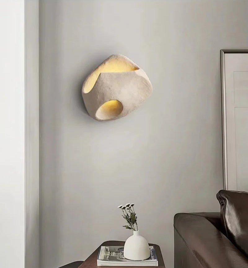 LITHA – Sculptural Stone Effect Wall Lamp