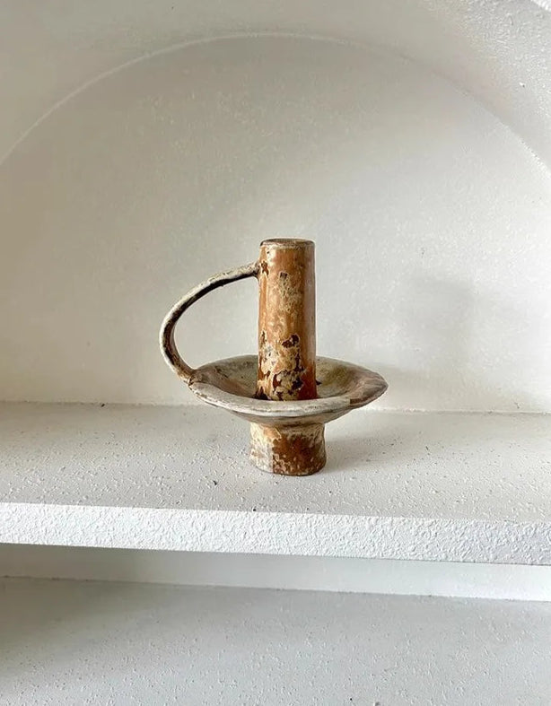 VELORA – Handmade Ceramic Candle Holder