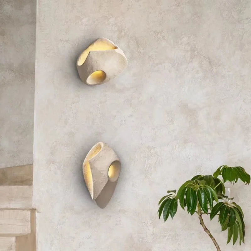 LITHA – Sculptural Stone Effect Wall Lamp