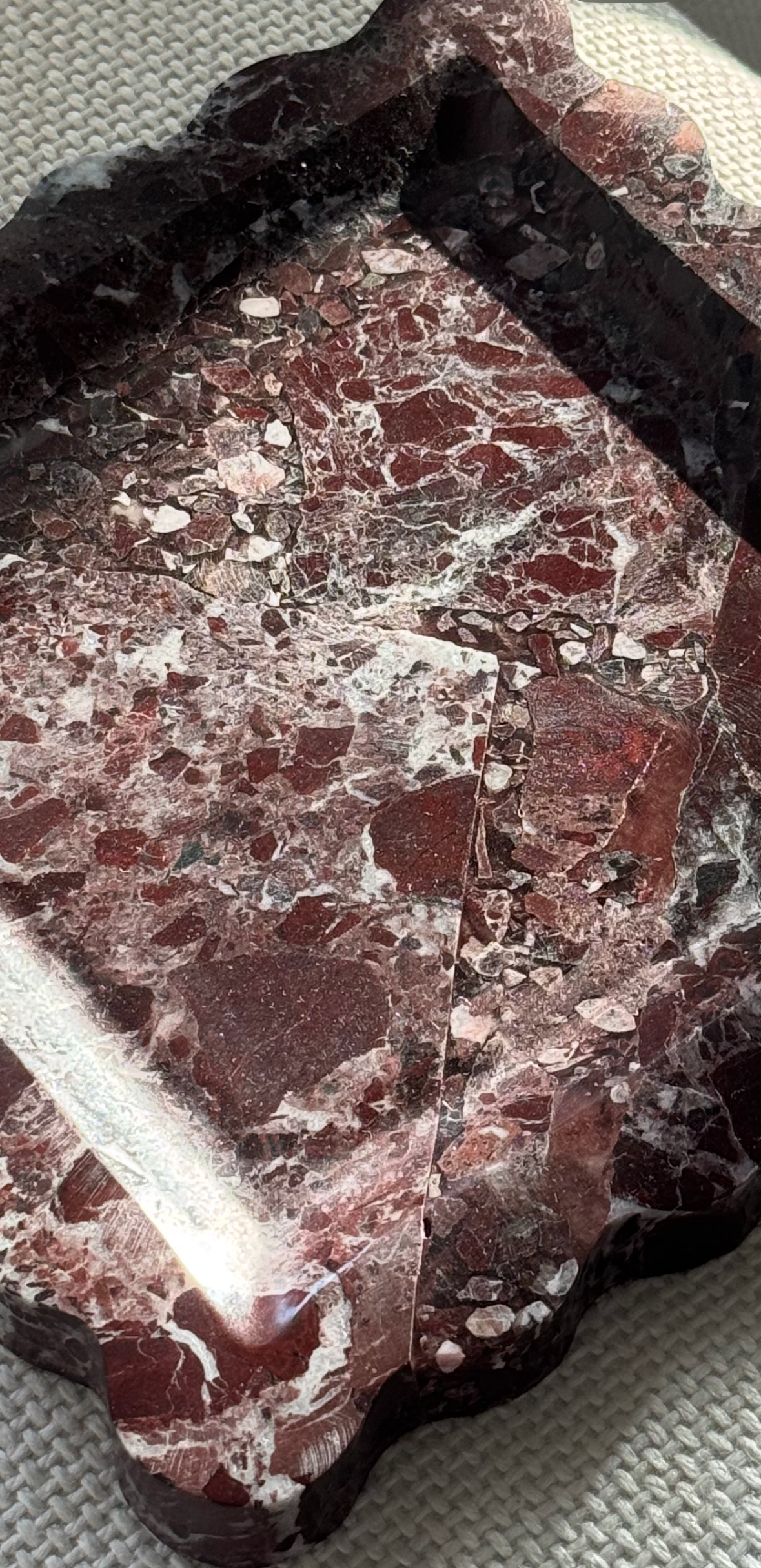 ROSSO SERENO - Marble tray