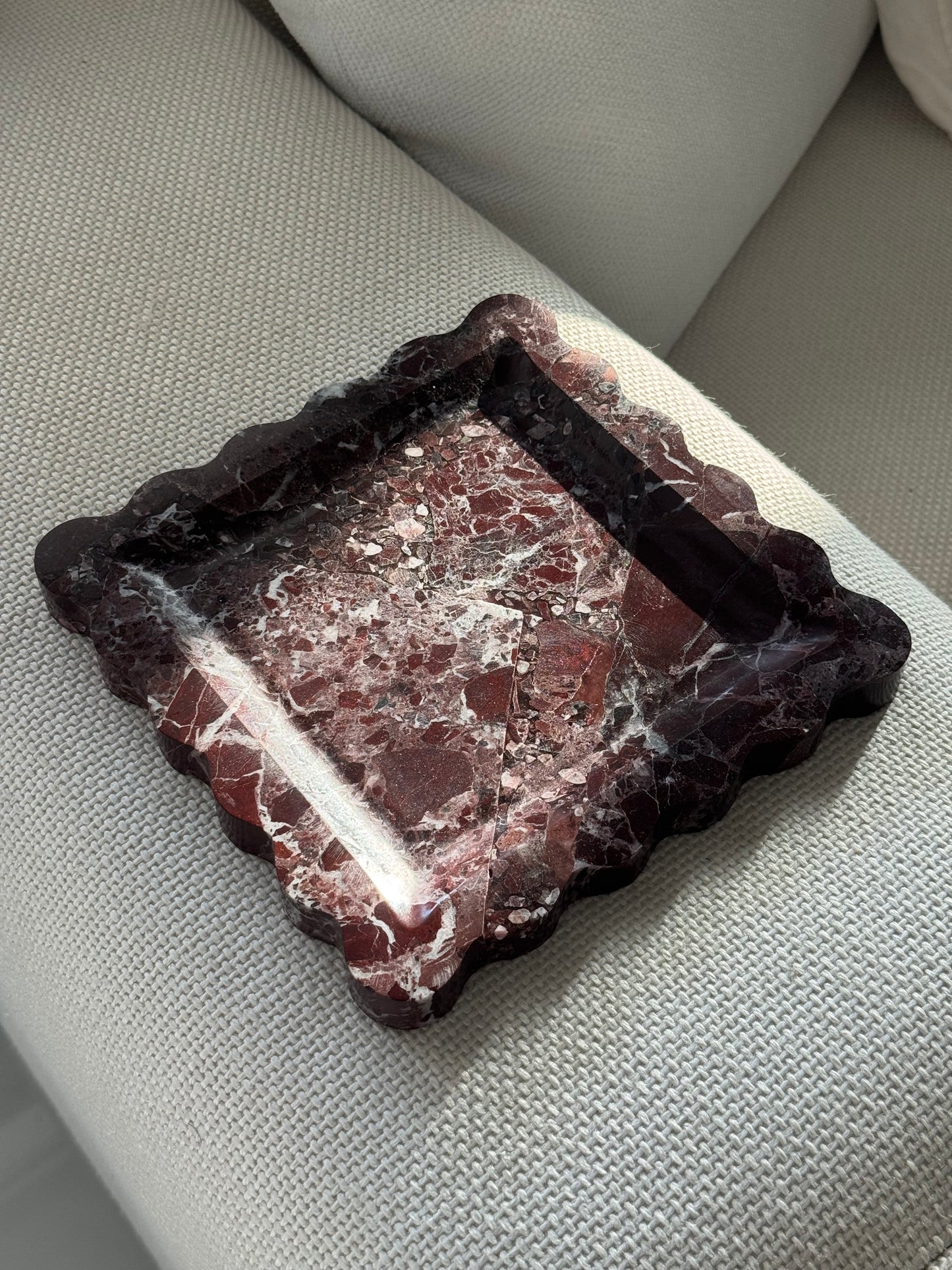 ROSSO SERENO - Marble tray