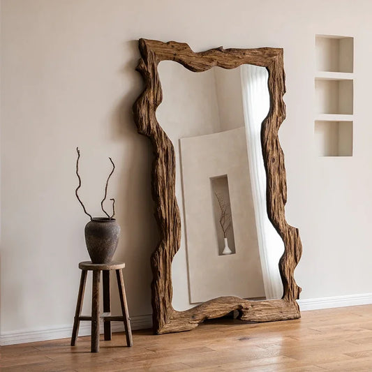 REFLET — Wabi Sabi Wood Mirror
