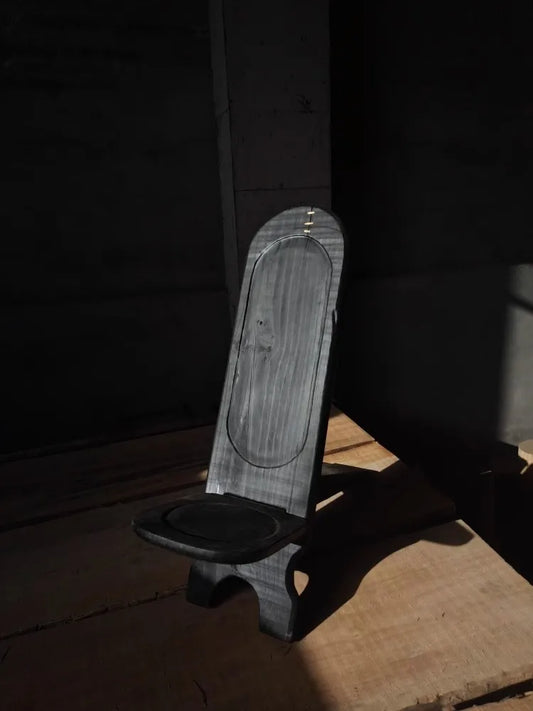 KUBA — Hand-Carved African Accent Chair