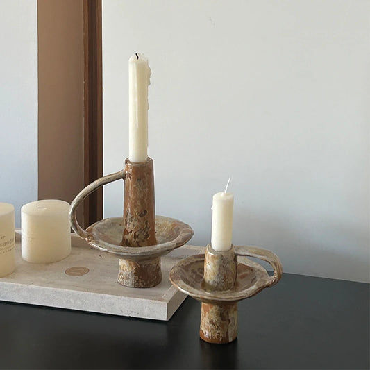VELORA – Handmade Ceramic Candle Holder